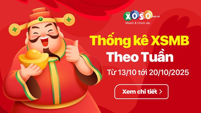XSMB tuần qua có gì? Tuần từ 13/10/2025 đến 19/10/2025
