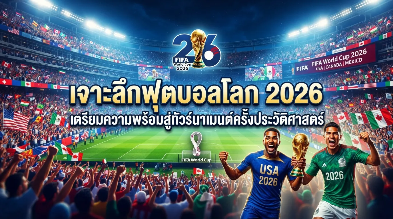 เจาะลึกฟุตบอลโลก 2026: เตรียมความพร้อมสู่ทัวร์นาเมนต์ครั้งประวัติศาสตร์