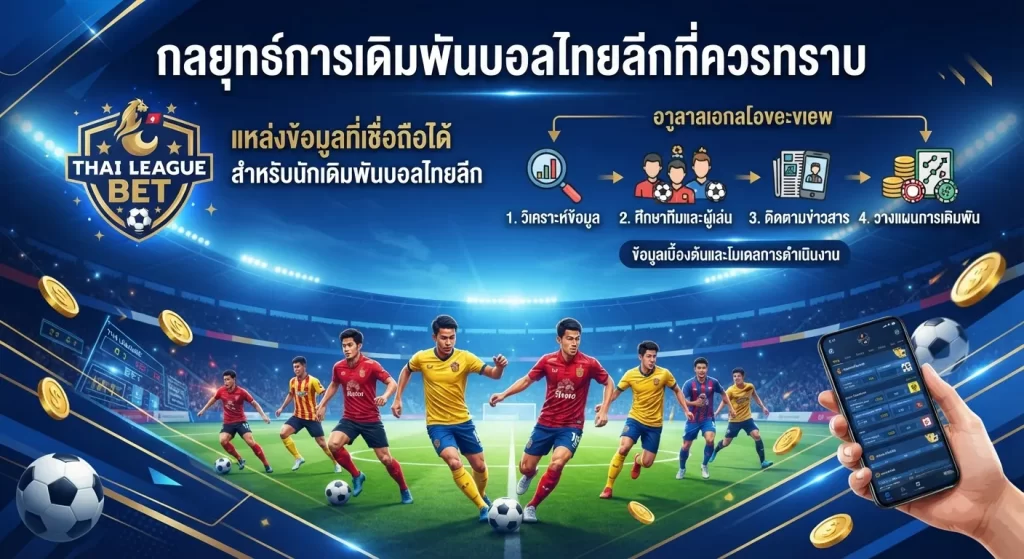 กลยุทธ์การเดิมพันบอลไทยลีกที่ควรทราบ