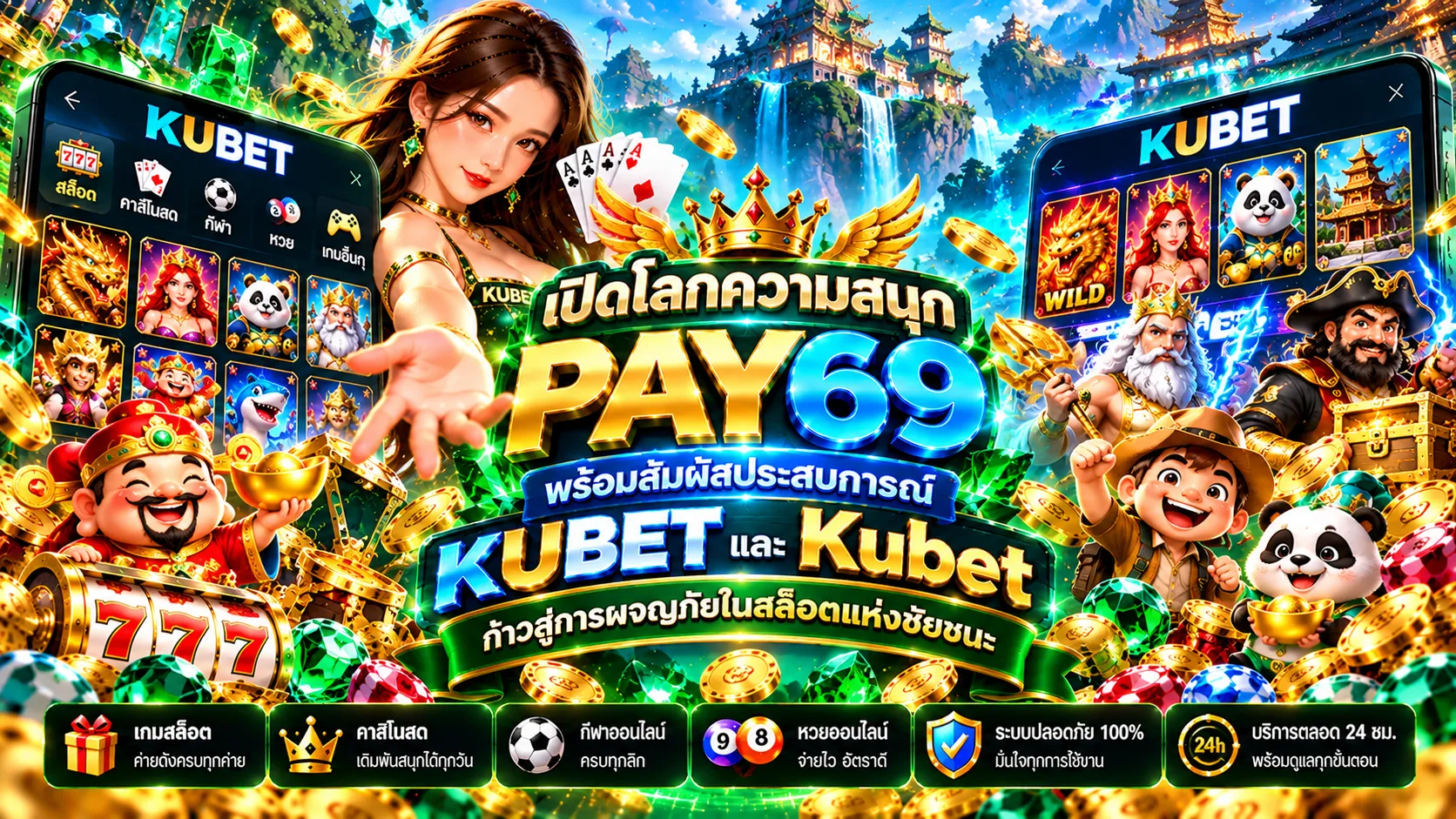 เปิดโลกความสนุก PAY69 พร้อมสัมผัสประสบการณ์ KUBET และ Kubet ก้าวสู่การผจญภัยในสล็อตแห่งชัยชนะ
